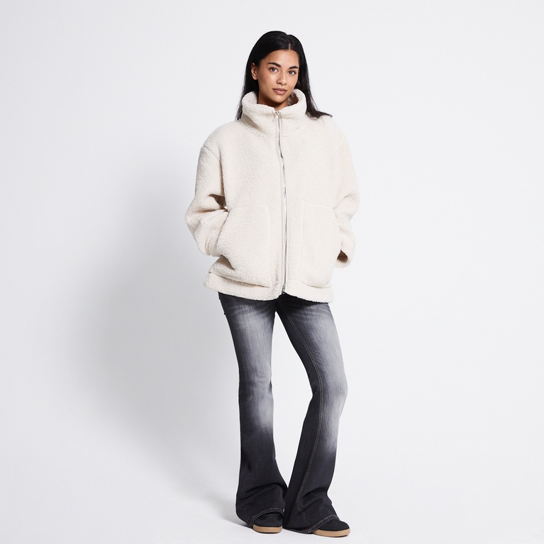 Pile jacket "Aline" Off white